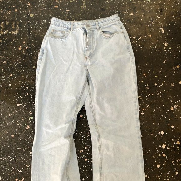 By Dyln Nakita Jeans Light Blue Denim Straight Leg S NWOT $129 - Picture 8 of 10